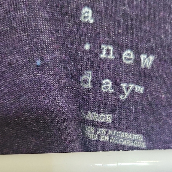 a new day Women's Long Sleeve Tee - Purple - Picture 2 of 2